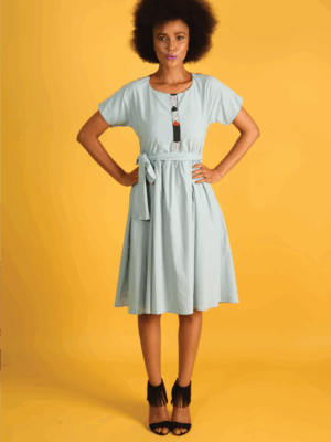 Women's Powder Blue Tea Dress